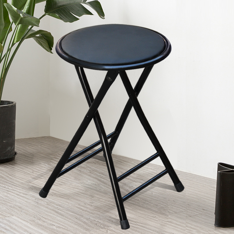 华恺之星 凳子 家用折叠凳折叠椅餐椅子板凳便携高凳圆凳子 hk8061