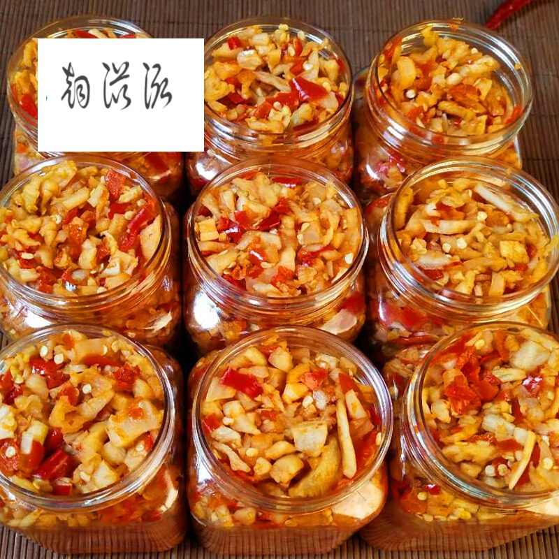 400g*2湖南特产农家香辣萝卜干自制辣椒酱咸菜下饭菜脆辣剁椒萝卜丁