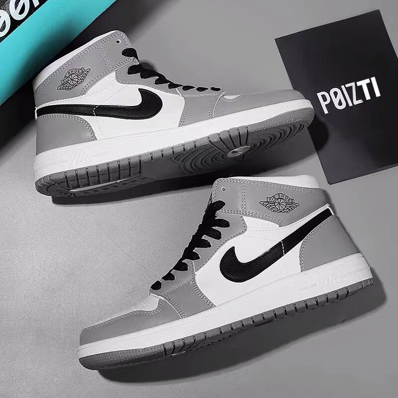 智乐眯新款莆田aj鞋子男学生篮球鞋空军一号高帮板鞋跑步运动鞋学生潮