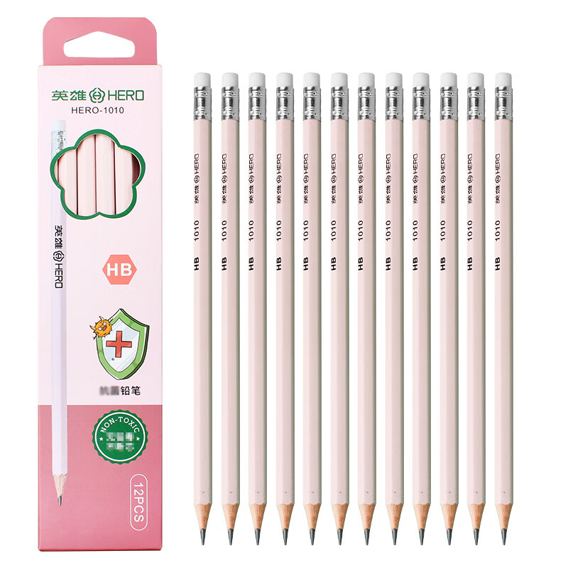 �����ڲ����ȡ�Ӣ�ۣ�HERO��Ǧ�� ����ľ���Ǹ�Ƥͷ����۸�ѧ�����������ͼǦ�� 12֧װ 1010-HB JD