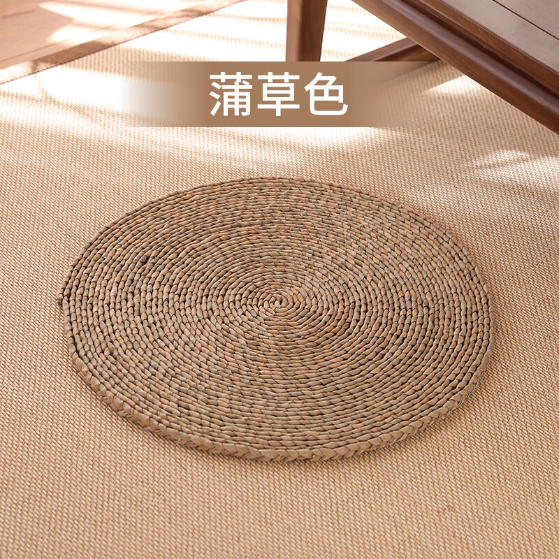 蒲团坐垫蒲团坐垫地上草垫子玉米皮编织垫打坐垫蒲草垫子地板垫 