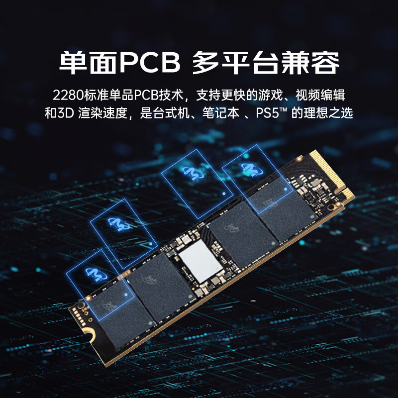 Crucial英睿达 美光P3Plus 1TB SSD固态硬盘 M.2接口(NVMe PCIe4.0*4)读速5000MB/s 台式机笔记本硬盘