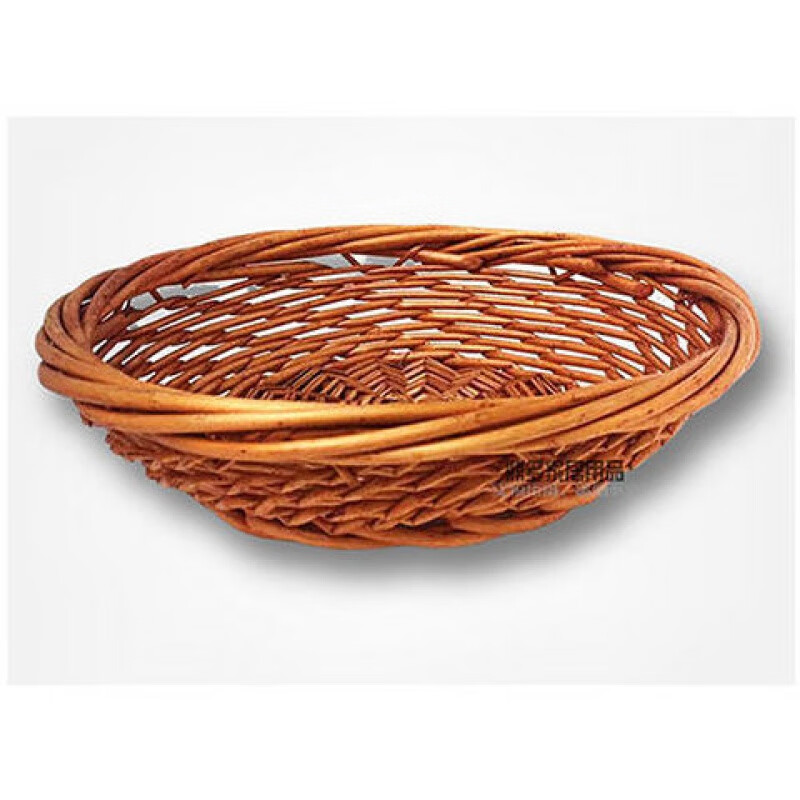 睿爸  柳编藤编地锅篮煲仔篮砂锅底座垫果盘托盘圆形柳篮蓝筐砂锅篮防