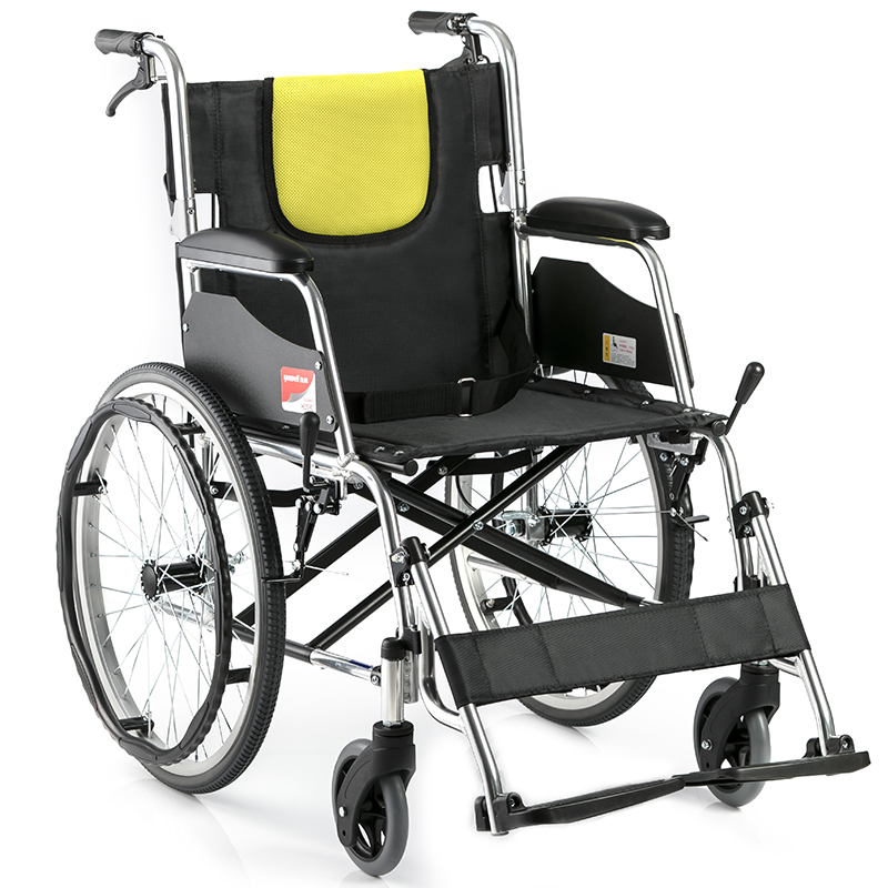 鱼跃（Yuwell） 鱼跃 轮椅车H053C 加强铝合金 可折叠折背轻便 老人用手动轮椅 H053C家用升级版