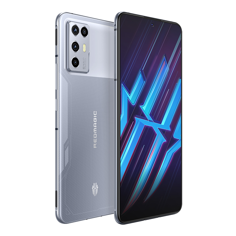 努比亚 nubia 腾讯红魔6R手机 8GB+128GB 流光银144Hz屏幕刷新率 骁龙888 双触控肩键 5G电竞手机