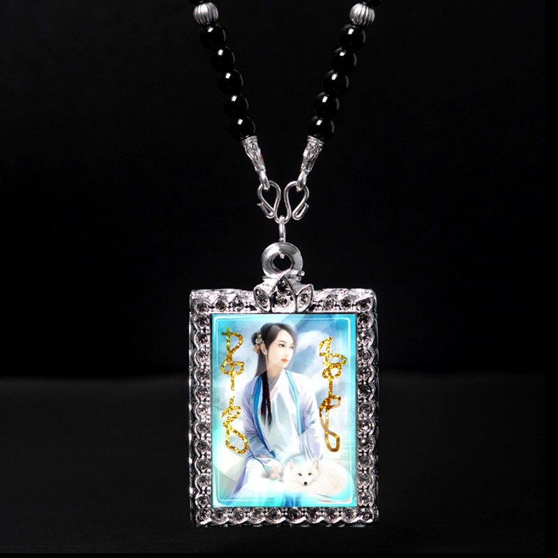 顶盈 泰国佛牌正牌九尾狐仙桃花心魅力异性缘感情吊坠 和好牌项链