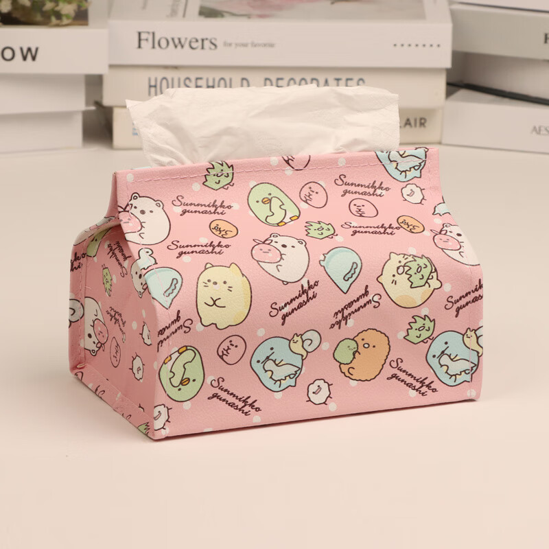 hywlkj布艺pu防水软纸巾套可爱卡通纸抽盒纸巾袋创意家居网红抽纸盒
