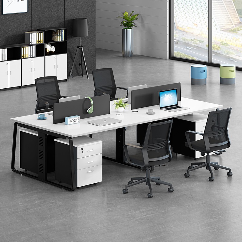 赫森莱简约办公家具多人组合屏风办公桌卡座隔断屏风工位职员工位