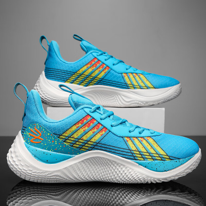 at安崉库里10代篮球鞋男夏季防滑耐磨低帮网面透气时尚百搭青少年实