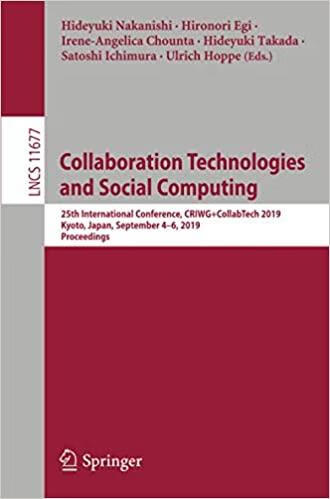 预订Collaboration Technologies and Social Computing: