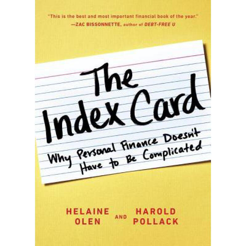 the index card: why personal finance doesnt. 英文原版