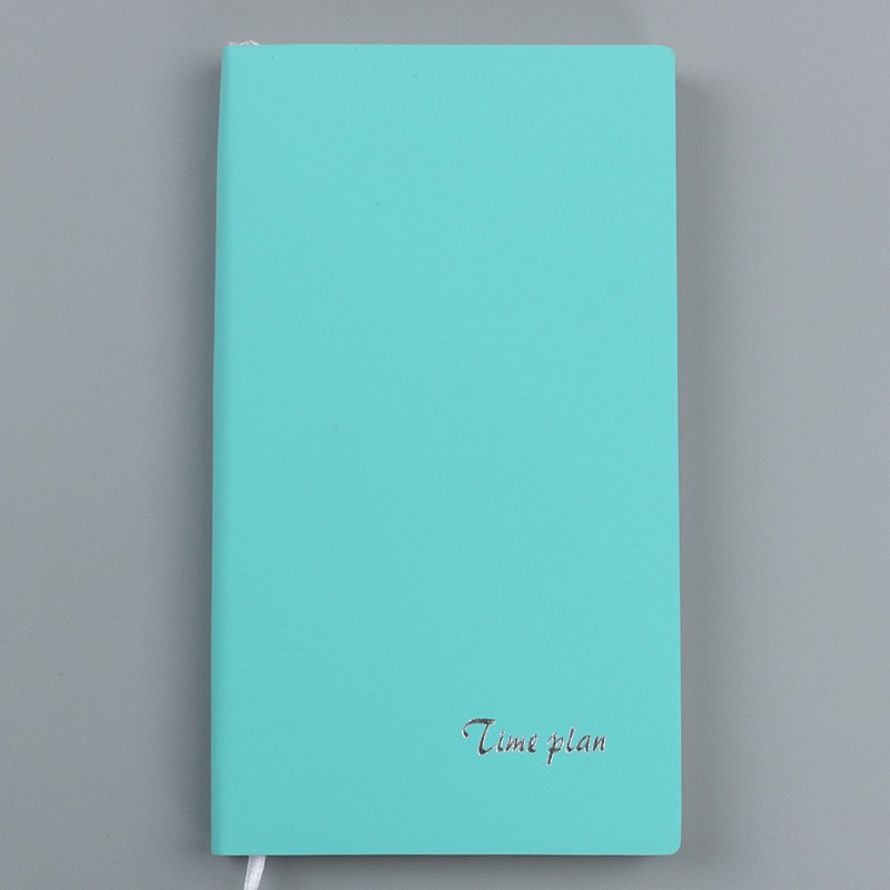 锦兔A6时间计划本PU款时间管理记事本时间轴每日自律打卡本笔记本子手账工作效率手册定制 绿色