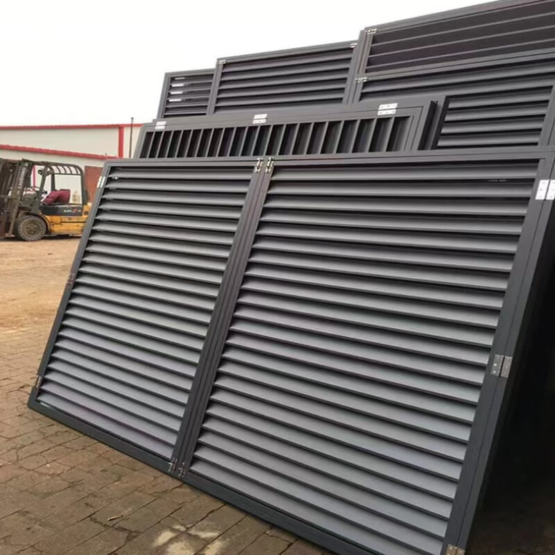 扬笙福定制定制百叶窗空调外机罩室外防雨防晒空调格栅护栏通风口