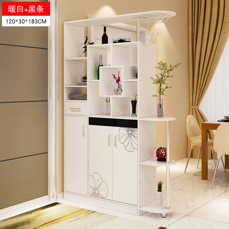 松直家鞋柜简约现代门厅隔断柜屏风柜客厅玄关柜欧式酒柜装饰柜子 c款