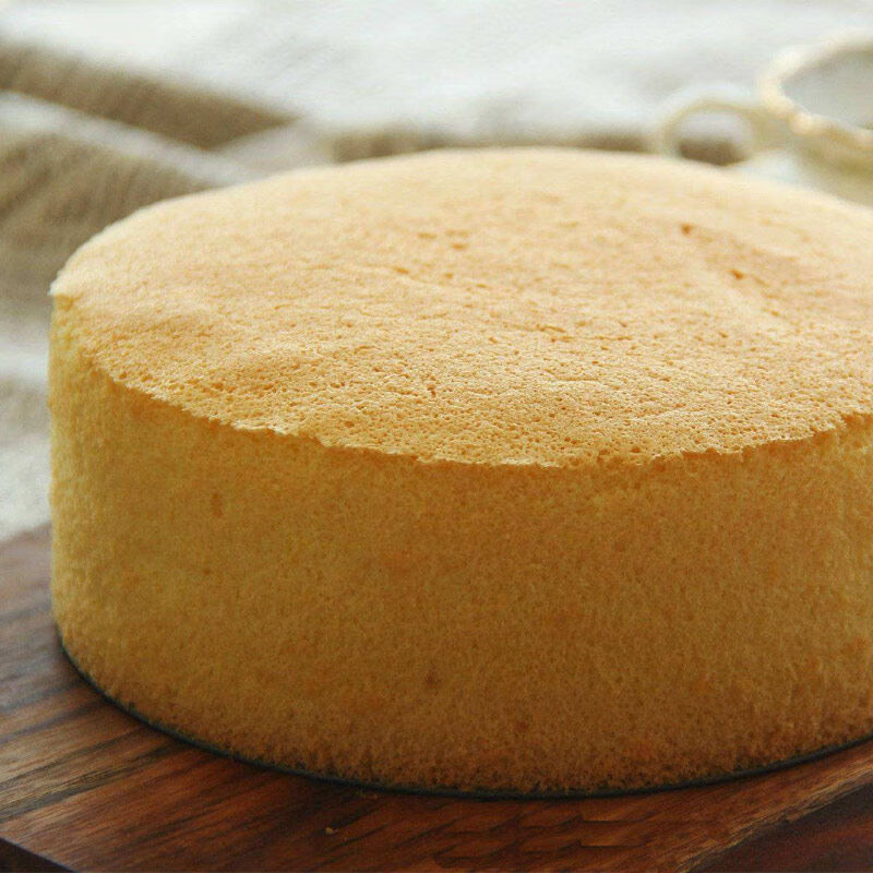 虎钢馋新鲜现做海绵蛋糕胚寸生日蛋糕半成品即食糕点心 10寸直径23.