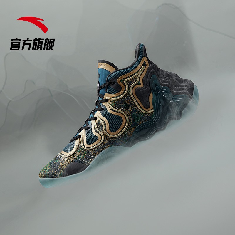 【限量】安踏星标系列星岳篮球鞋男夏季新款实战高帮运动鞋112121818a