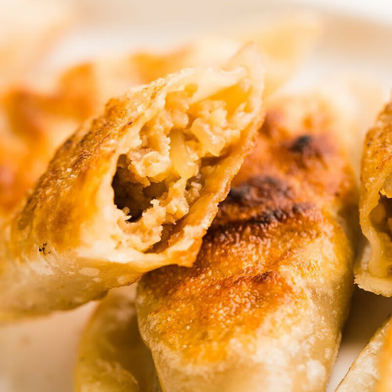 鲜有志煎饺速食速冻640g*2必品阁bibigo脆皮煎饺韩式烤肉煎饺速冻饺