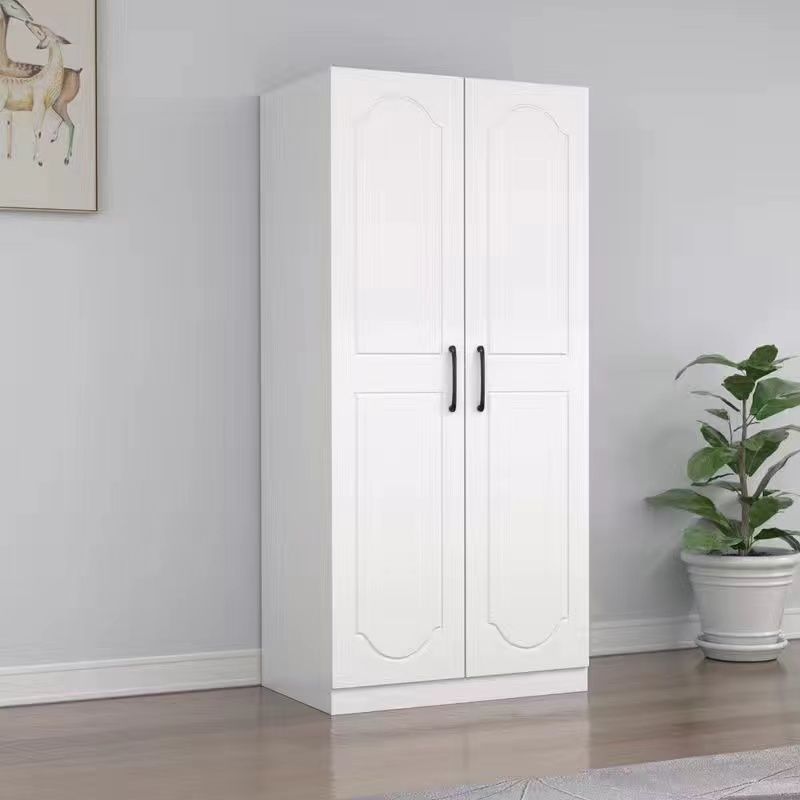 沃清卧室衣柜主卧 出租屋衣柜 简约北欧衣柜实木衣柜对开门衣柜卧室