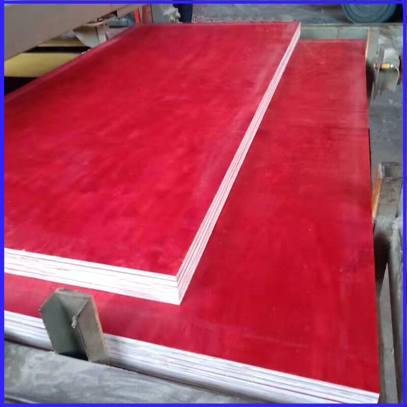 建筑木模板36尺混凝土木板竹胶板工地壳子板木工板防水胶合板 红色