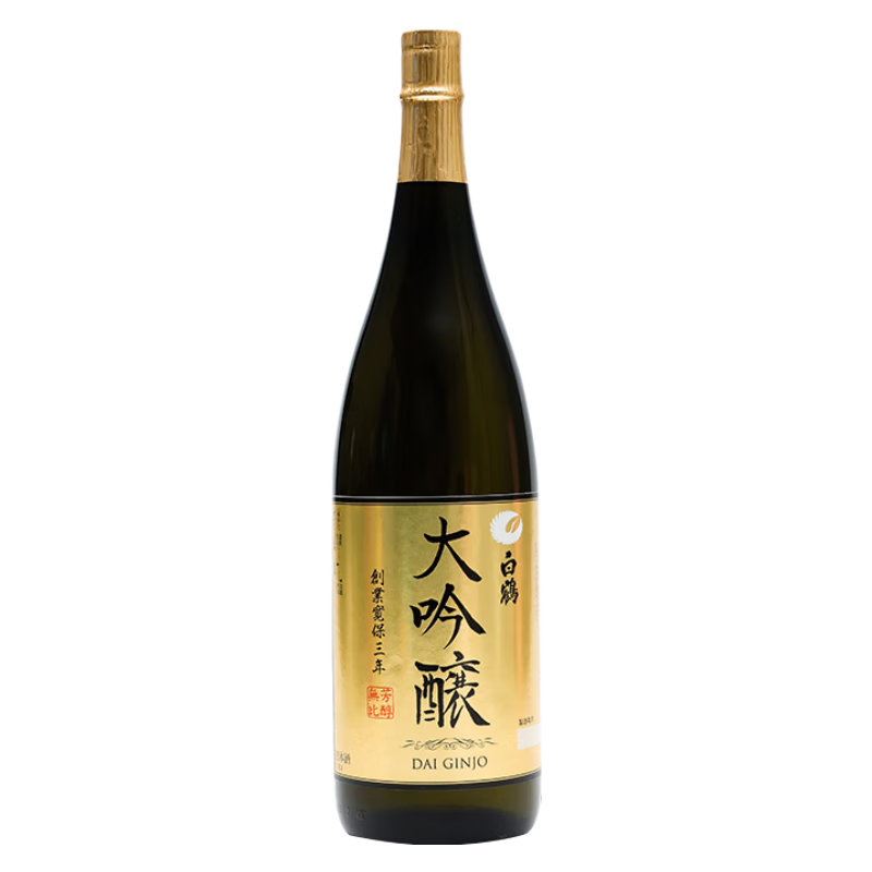 白鹤【连续13年金奖】大吟酿1.8L 新包装 日本清酒 日本原装进口