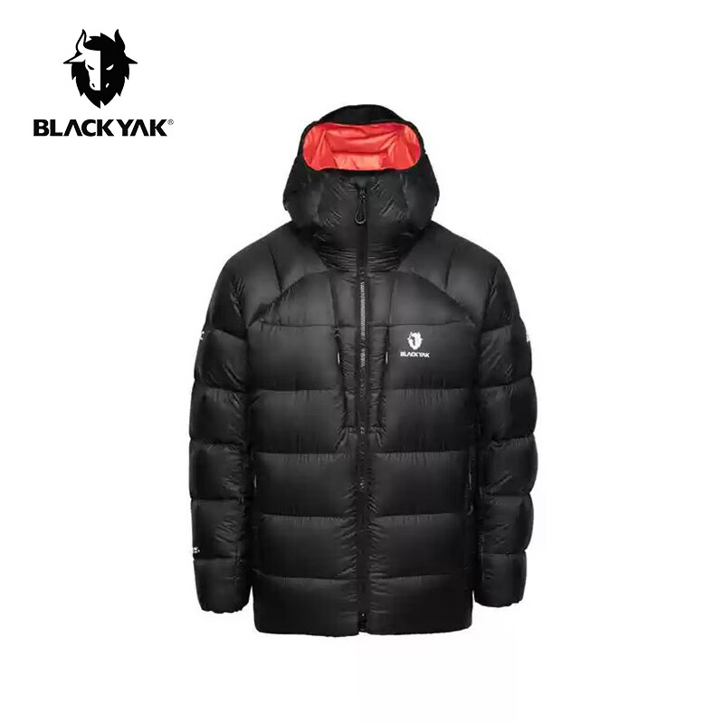 布来亚克冬男抗寒防风防泼水鹅绒红色羽绒服WVM557 朱红色 XL 180