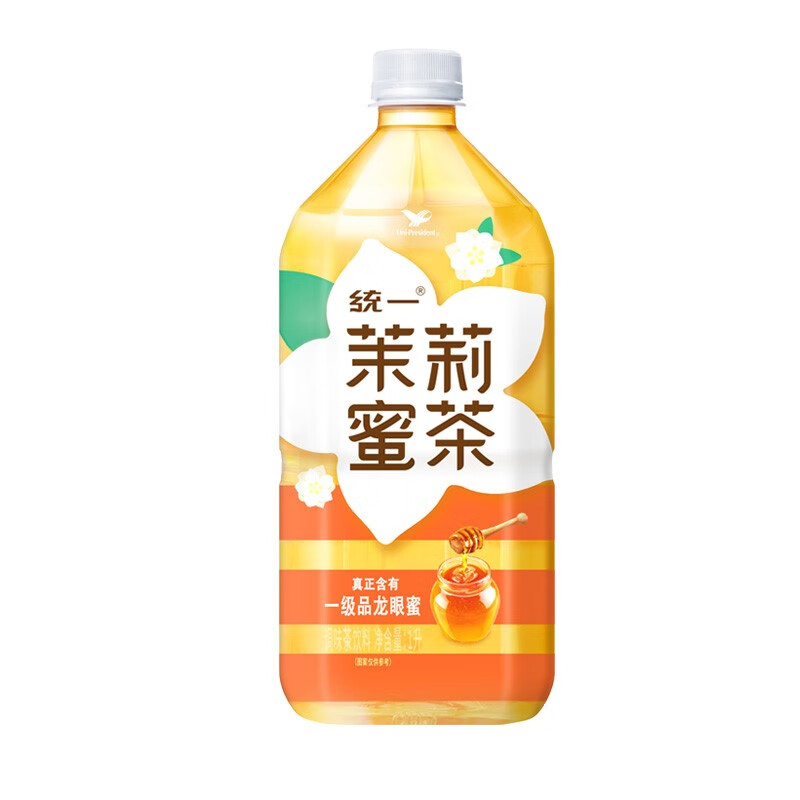 统一茉莉蜜茶花茶调味茶饮料1000ml*瓶装1升畅饮装促销 茉莉蜜茶1升*2