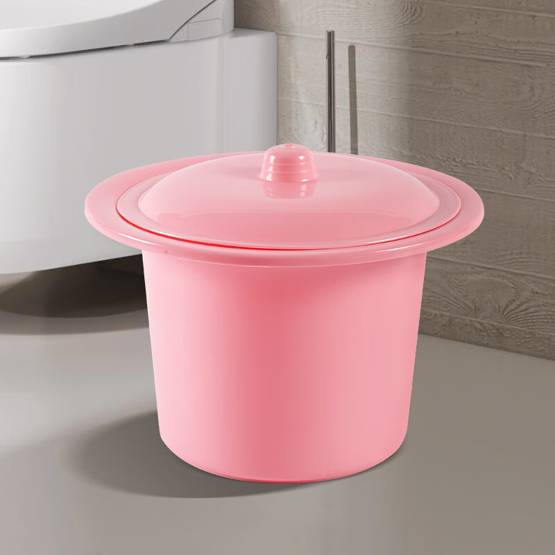 玛希恩 痰盂家用尿盆尿桶成人室内夜壶孕妇女童儿童卧室带盖坐便器