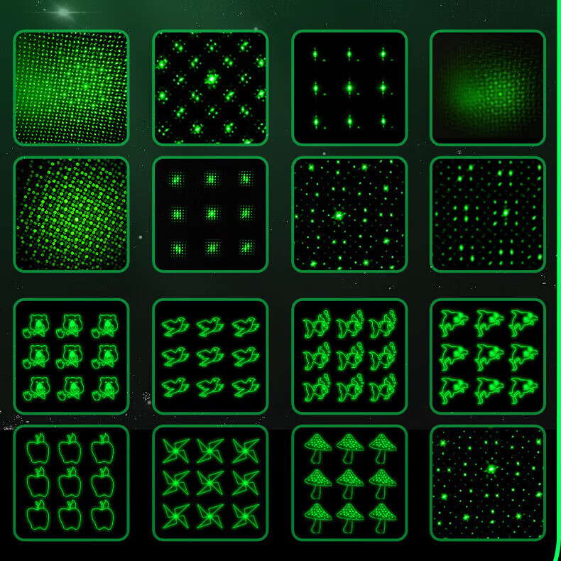 狮奥利兴指星笔大功率工程激光灯远射强光激光手电教练激光笔手电户外粗光 磨砂黑绿光/USB充电/挂绳