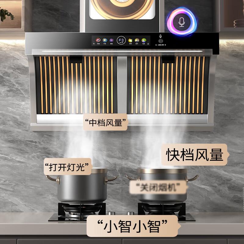 澳莱森抽油烟机 黄金眼 家用不锈钢侧吸式免清洗 四层油网大吸力油烟分离油烟机 X8 上门安装(注意事项)