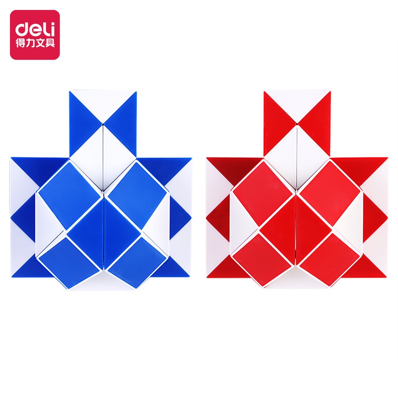 得力得力(deli)百变魔尺魔蛇弹力结构儿童男女小孩初学者礼物附赠教程