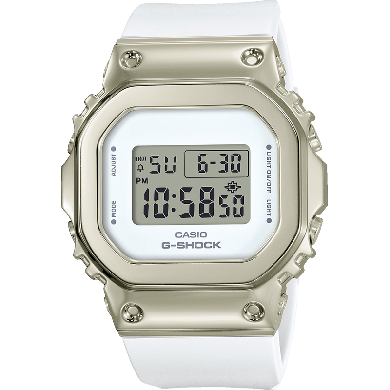 卡西歐（CASIO）女表手表女小方塊小方表明星同款電子表數(shù)顯正品節(jié)日禮物送女友 GM-S5600G-7PR