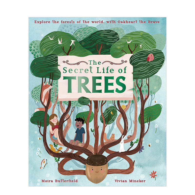 现货the secret life of trees,树的秘密生活儿童趣味故事艺术绘本
