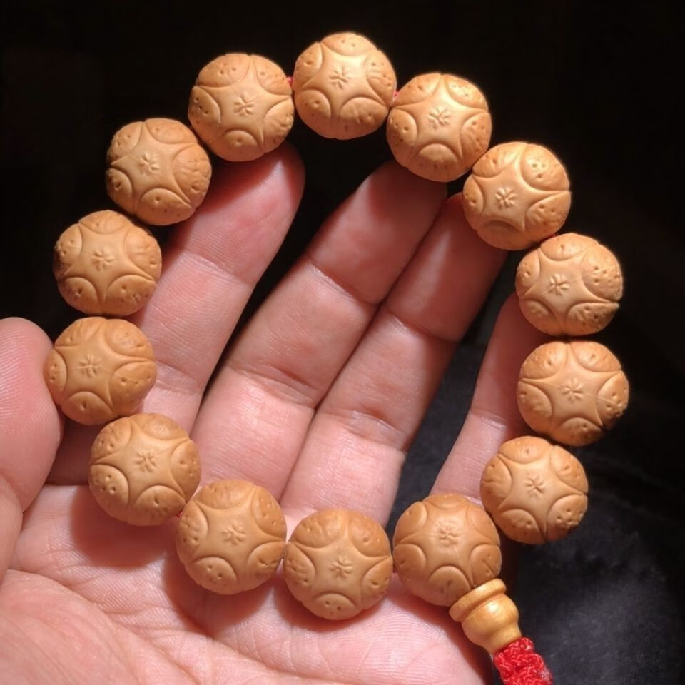 buhesyt凤眼菩提手串匠工雕刻五星上将星佛眼手持级文玩手链 15.