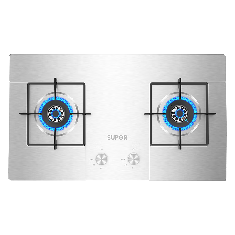 苏泊尔（SUPOR）燃气灶煤气灶双灶煤气炉天然气灶具家用台式嵌入式两用4.5KW大火力不锈钢煤气炉灶NS21 管道天然气（12T） 4.5KW不锈钢燃气灶