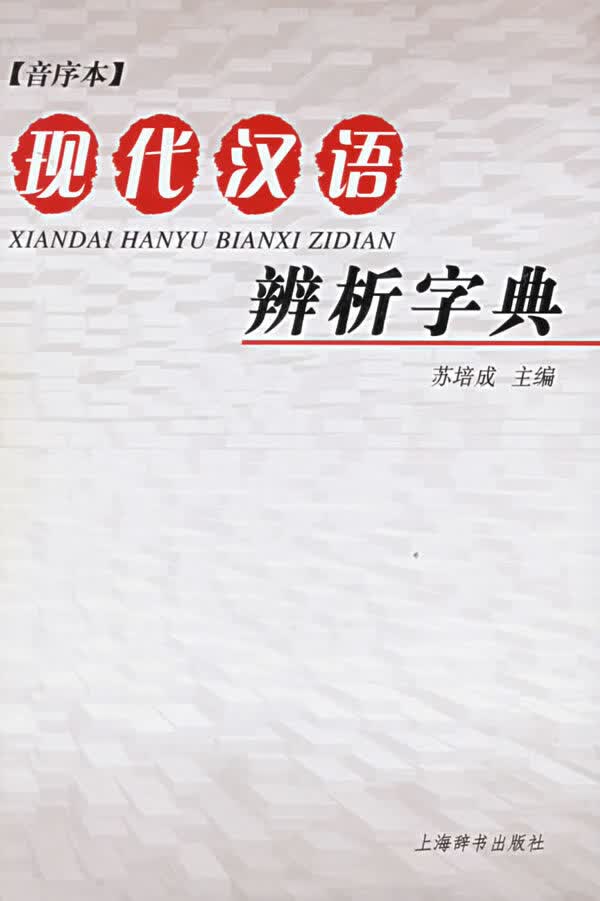 现代汉语辨析字典