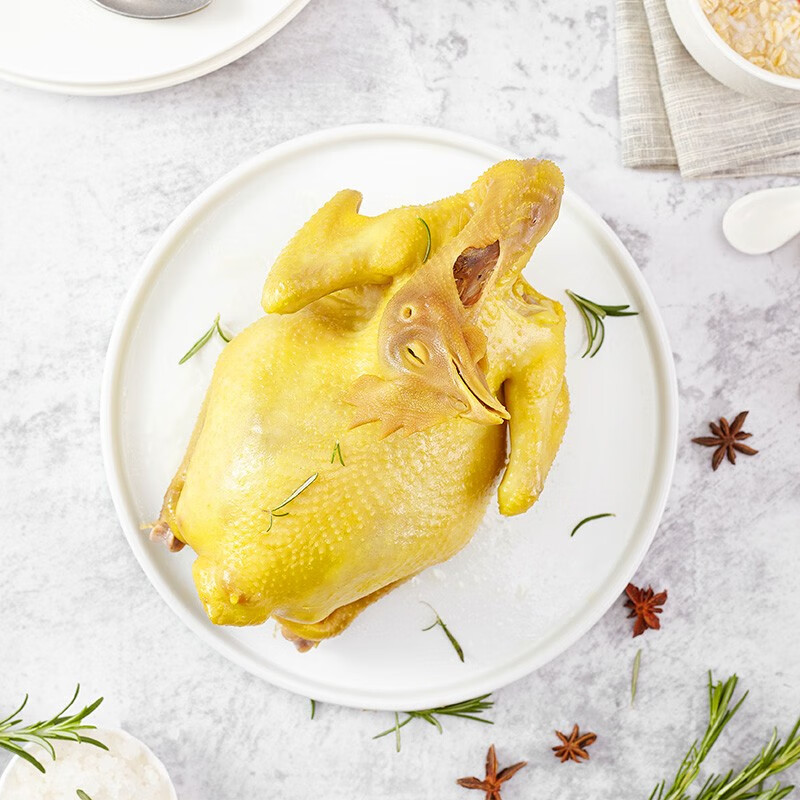 天农广府盐焗清远鸡熟食供港整鸡肉古法盐焗鸡清远老母鸡正宗广味 广府盐焗清远鸡1斤*1只