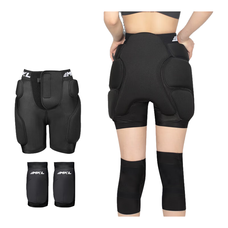 ���ڲ�������������ѩ���λ�����Ů���������������ε浥˫�廬ѩ��ˤ�㻤����װ ����ǿ�����+��ϥ M�루55-70kg��