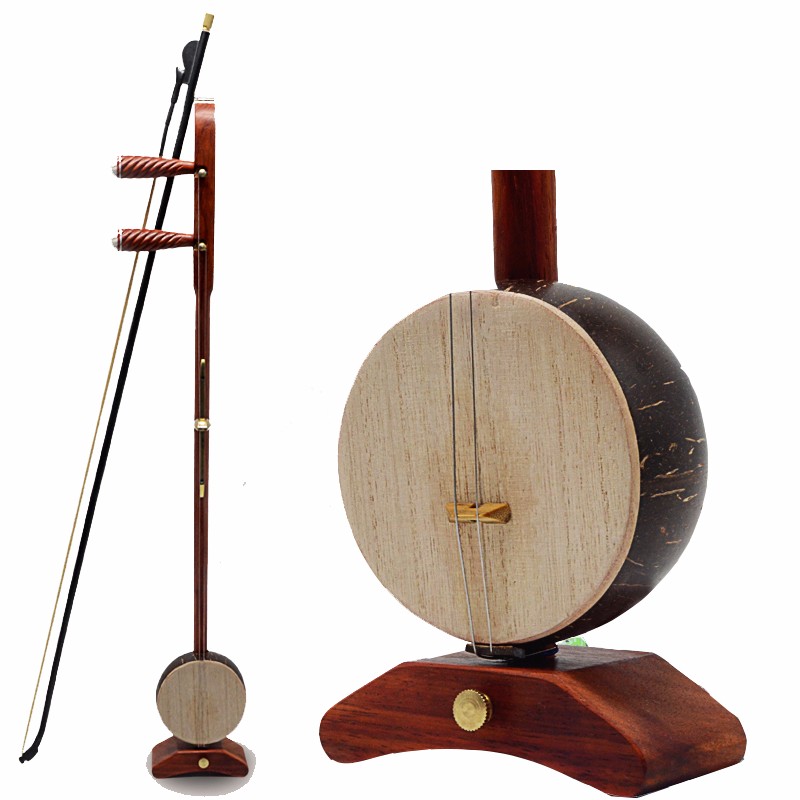 木板胡豫剧秦腔板胡中音高音河北梆子 花梨木高音板胡 全套配件 硬盒