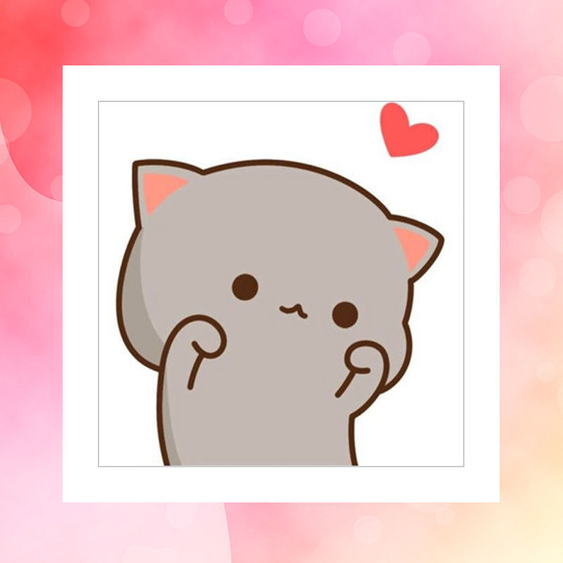 2021最火猫咪头像卡通,2020最火猫咪头像 2021新款卡通小幅卧室印花带框情侣十字绣可爱猫咪线绣简单自己绣