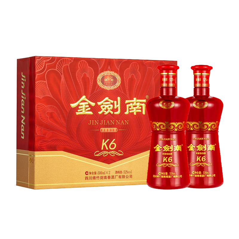 Jiannanchun/���ϴ� ����K6 52�� Ũ���� 500ml 2ƿ