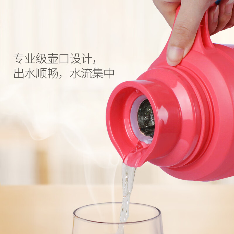 清水（SHIMIZU）清水LXH熱水瓶老式大容量家用暖水瓶不銹鋼保溫瓶 暖心紅2l11212l2L2l