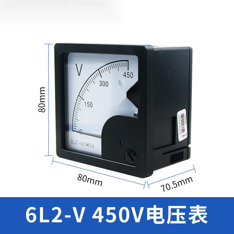 施韵令指针式单相220380电流a电压450v测6l2交流机械表头伏100a 6l2-v
