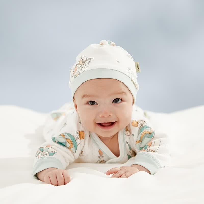威尔贝鲁新生儿棉毛布胎帽手套0-3岁宝宝合集 38cm胎帽（动物游记）属于什么档次？