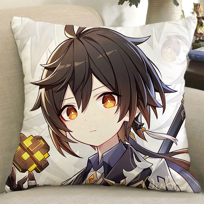 佳依乐气童趣原神抱枕 钟离周边双面岩王帝君仙祖法蜕玩偶动漫二次靠