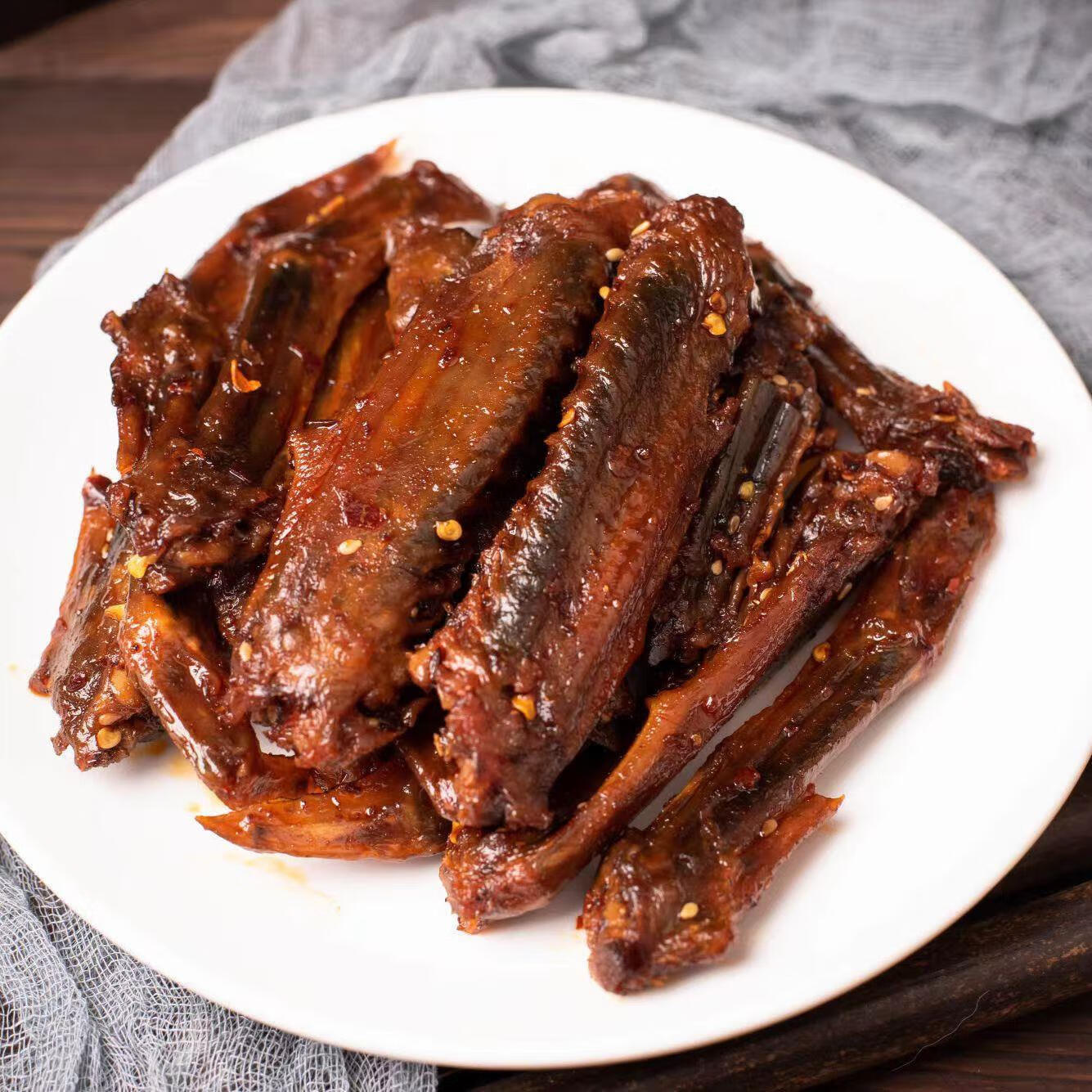 隽颜堂啃德福香辣鸭翅麻辣酱板鸭翅中湖南特产网红卤味即食休闲零食