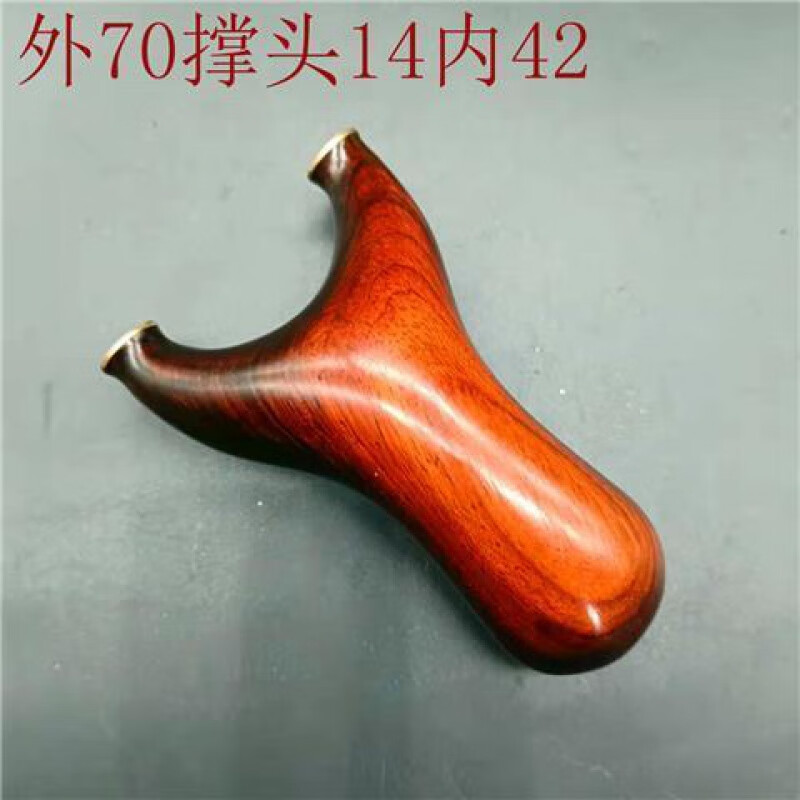 杰森顿木制弹弓 非洲小叶紫檀手工木质原弹弓实木原木反曲胖飞虎户外