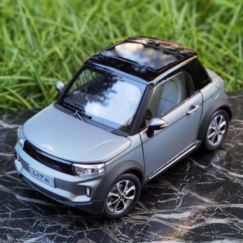 博桐梦新年礼物1:18 北汽新能源lite afcfox 电动汽车模型 北汽合金