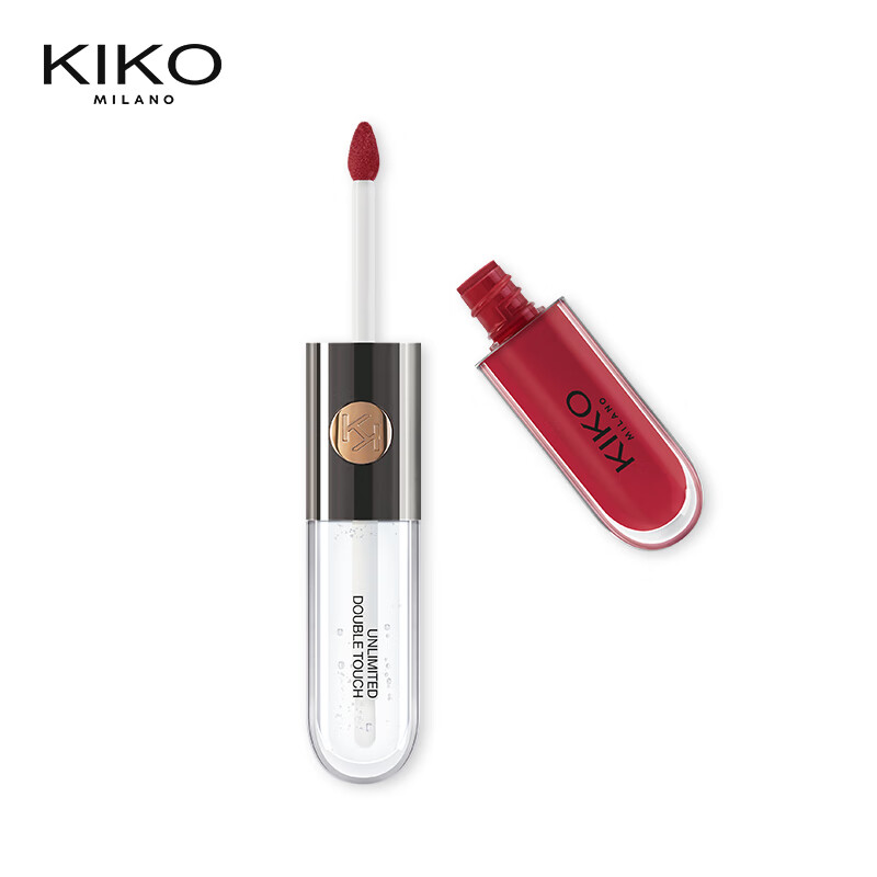 KIKO【采销专属】明彩双头唇釉-126奶茶色6ml/支 镜面水光玻璃唇