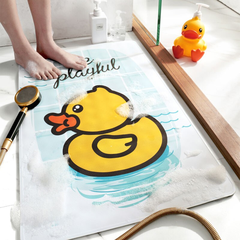 豪戴航卡通浴室防滑垫家用卫浴淋浴房脚垫儿童洗澡垫卫生间 自由自在