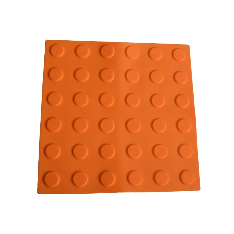 盲道砖橡胶 pvc安全盲道板 防滑导向地贴 30cm盲人指路砖 30*30cm